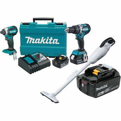 Makita - Cordless Tool Combination Kits Voltage: 18 Tools: 1/2" Hammer Drill; 1/4" Impact Driver - Makers Industrial Supply