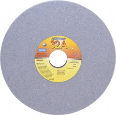 Norton - 8" Diam x 1-1/4" Hole x 1" Thick, I Hardness, 60 Grit Surface Grinding Wheel - Aluminum Oxide, Type 5, Medium Grade, 3,600 Max RPM, Vitrified Bond, One-Side Recess - Makers Industrial Supply