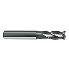 8mm Dia. x 63mm Overall Length 4-Flute Square End Solid Carbide SE End Mill-Round Shank-Center Cut-Uncoated - Makers Industrial Supply