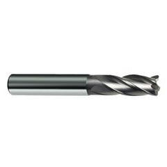 10mm Dia. x 72mm Overall Length 4-Flute Square End Solid Carbide SE End Mill-Round Shank-Center Cut-Uncoated - Makers Industrial Supply