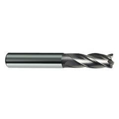 6mm Dia. x 57mm Overall Length 4-Flute Square End Solid Carbide SE End Mill-Round Shank-Center Cut-Uncoated - Makers Industrial Supply