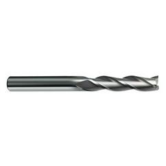 7/16 Dia. x 5 Overall Length 3-Flute Square End Solid Carbide SE End Mill-Round Shank-Center Cut-Uncoated - Makers Industrial Supply