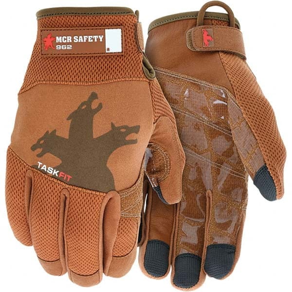 MCR Safety - Size L Leather or Synthetic Leather General Protection Work Gloves - Makers Industrial Supply