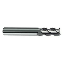 7.5mm Dia. - 63mm OAL - 45° Helix Bright Carbide End Mill - 3 FL - Makers Industrial Supply