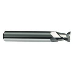 3mm Dia. - 50mm OAL - 45° Helix Bright Carbide End Mill - 2 FL - Makers Industrial Supply