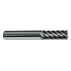 14mm Dia. - 83mm OAL - 45° Helix Bright Carbide End Mill - 6 FL - Makers Industrial Supply