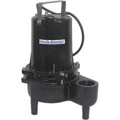 PRO-SOURCE - Submersible, Sump & Sewage Pumps; Type: Sewage ; Operation: Manual ; Voltage: 115 VAC ; Amperage Rating: 10.5 ; Horsepower: 1/2 ; Outlet Size: 2 (Inch) - Exact Industrial Supply