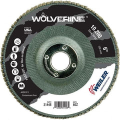 Weiler - Flap Discs Abrasive Type: Coated Flap Disc Type: Type 29 - Makers Industrial Supply