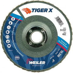 Weiler - Flap Discs Abrasive Type: Coated Flap Disc Type: Type 29 - Makers Industrial Supply