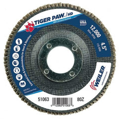 Weiler - Flap Discs Abrasive Type: Coated Flap Disc Type: Type 29 - Makers Industrial Supply