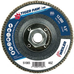 Weiler - Flap Discs Abrasive Type: Coated Flap Disc Type: Type 29 - Makers Industrial Supply