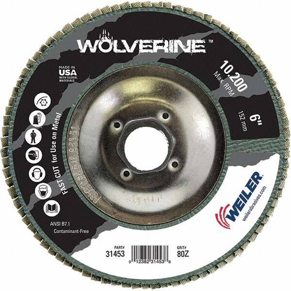 Weiler - Flap Discs Abrasive Type: Coated Flap Disc Type: Type 29 - Makers Industrial Supply