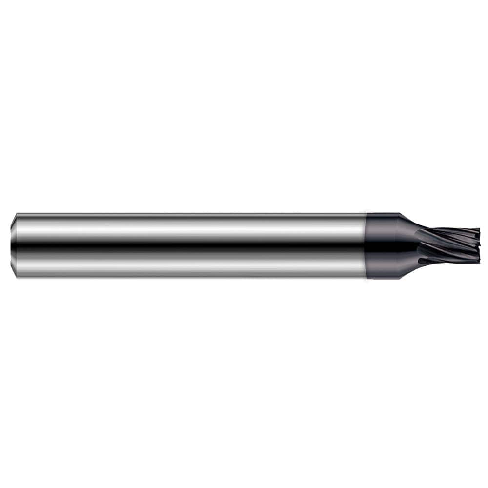 Harvey Tool - 1/8", 5/8" LOC, 1/4" Shank Diam, 2-1/2" OAL, 7 Flute, Solid Carbide Square End Mill - Exact Industrial Supply