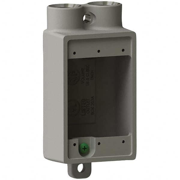 Hubbell Killark - Electrical Outlet Boxes & Switch Boxes Enclosure Type: Device Box Enclosure Shape: Rectangle - Makers Industrial Supply