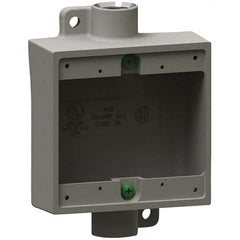 Hubbell Killark - Electrical Outlet Boxes & Switch Boxes Enclosure Type: Device Box Enclosure Shape: Square - Makers Industrial Supply