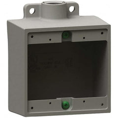 Hubbell Killark - Electrical Outlet Boxes & Switch Boxes Enclosure Type: Device Box Enclosure Shape: Square - Makers Industrial Supply