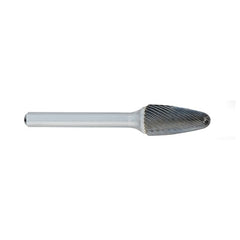 ‎SF-1 -1/4 × 5/8 LOC × 1/4 Shank × 2 OAL Round Nose Tree Carbide Medium Right Hand Spiral Burr - Makers Industrial Supply