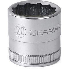 Hand Socket: 1/2″ Drive, 21 mm Socket, 12-Point Polished