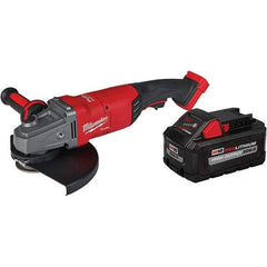 Milwaukee Tool - 9" Wheel Diam, 6,600 RPM, Cordless Angle & Disc Grinder - 5/8" Spindle - Makers Industrial Supply