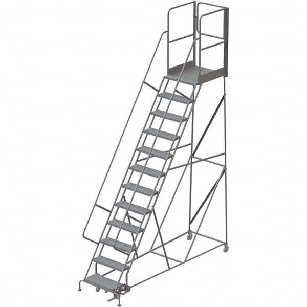 TRI-ARC - Rolling & Wall Mounted Ladders & Platforms Type: Rolling Warehouse Ladder Style: Rolling Platform Ladder - Makers Industrial Supply