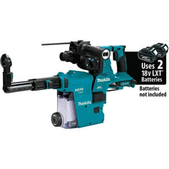 Makita - 36 Volt 1-1/8" SDS Plus Chuck Cordless Rotary Hammer - 5000 BPM, 0 to 980 RPM, Reversible - Makers Industrial Supply