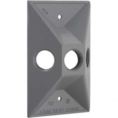 Hubbell-Raco - Weatherproof Box Covers Cover Shape: Rectangle Number of Holes in Outlet: 3 - Makers Industrial Supply