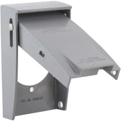 Hubbell-Raco - Weatherproof Box Covers Cover Shape: Rectangle Number of Holes in Outlet: 1 - Makers Industrial Supply