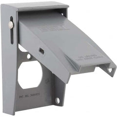 Hubbell-Raco - Weatherproof Box Covers Cover Shape: Rectangle Number of Holes in Outlet: 2 - Makers Industrial Supply