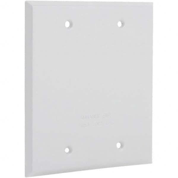 Hubbell-Raco - Weatherproof Box Covers Cover Shape: Rectangle Number of Holes in Outlet: 0 - Makers Industrial Supply