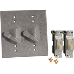 Hubbell-Raco - Weatherproof Box Covers Cover Shape: Rectangle Number of Holes in Outlet: 2 - Makers Industrial Supply