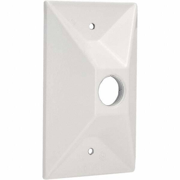 Hubbell-Raco - Weatherproof Box Covers Cover Shape: Rectangle Number of Holes in Outlet: 1 - Makers Industrial Supply