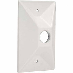 Hubbell-Raco - Weatherproof Box Covers Cover Shape: Rectangle Number of Holes in Outlet: 1 - Makers Industrial Supply