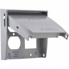 Hubbell-Raco - Weatherproof Box Covers Cover Shape: Rectangle Number of Holes in Outlet: 3 - Makers Industrial Supply