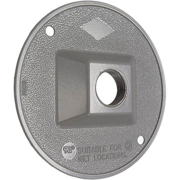 Hubbell-Raco - Weatherproof Box Covers Cover Shape: Round Number of Holes in Outlet: 1 - Makers Industrial Supply