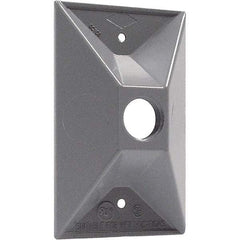 Hubbell-Raco - Weatherproof Box Covers Cover Shape: Rectangle Number of Holes in Outlet: 1 - Makers Industrial Supply