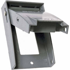 Hubbell-Raco - Weatherproof Box Covers Cover Shape: Rectangle Number of Holes in Outlet: 1 - Makers Industrial Supply