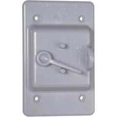 Hubbell-Raco - Weatherproof Box Covers Cover Shape: Rectangle Number of Holes in Outlet: 1 - Makers Industrial Supply