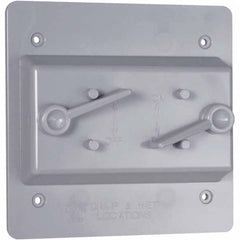 Hubbell-Raco - Weatherproof Box Covers Cover Shape: Rectangle Number of Holes in Outlet: 2 - Makers Industrial Supply