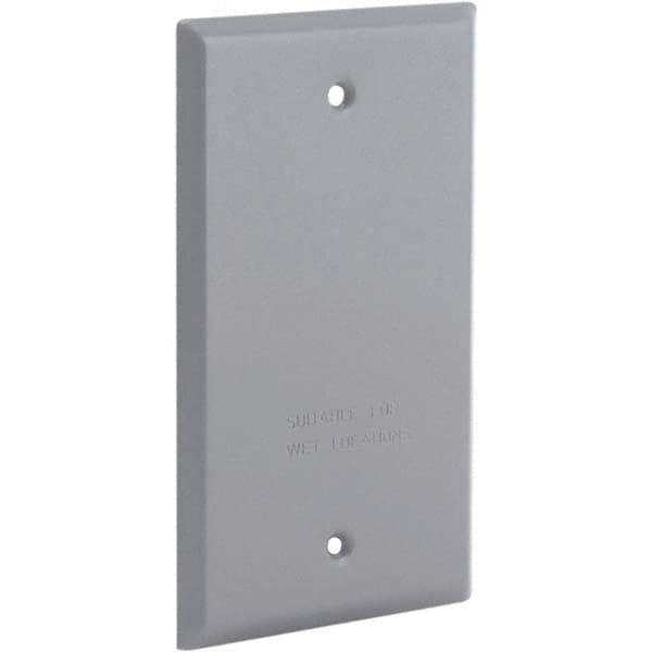 Hubbell-Raco - Weatherproof Box Covers Cover Shape: Rectangle Number of Holes in Outlet: 0 - Makers Industrial Supply