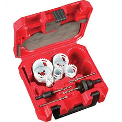 Milwaukee Tool - Hole Saw Kits Minimum Saw Diameter (Inch): 7/8 Maximum Saw Diameter (Inch): 2-1/2 - Makers Industrial Supply