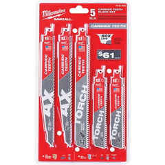 Milwaukee Tool - Reciprocating Saw Blade Sets Blade Material: Bi-Metal Minimum Blade Length (Inch): 6 - Makers Industrial Supply