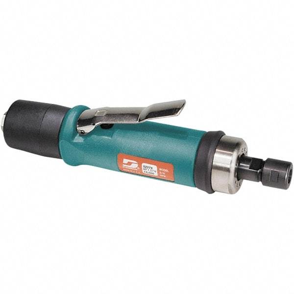 Dynabrade - 1/4" Collet, Straight Handle, Air Straight Die Grinder - 20,000 RPM, Rear Exhaust, 37 CFM, 0.7 hp, 90 psi, 1/4 NPT Inlet - Makers Industrial Supply