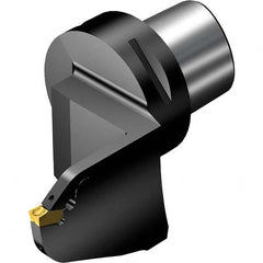 Modular Grooving Head: Right Hand, Blade Holder Head, C8 System Size Uses QFT Inserts, Through Coolant, Series CoroCut QF