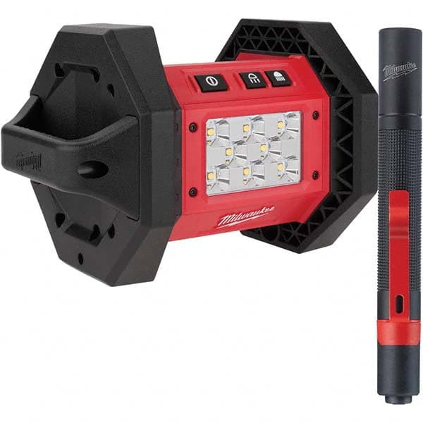 Milwaukee Tool - Cordless Work Lights Voltage: 18 Run Time: 3 hrs. - Makers Industrial Supply