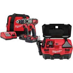 Milwaukee Tool - Cordless Tool Combination Kits Voltage: 18 Tools: Compact Drill/Driver; Impact Driver - Makers Industrial Supply