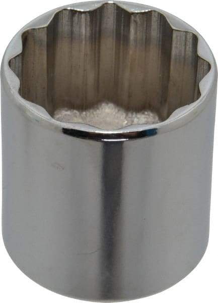 Proto - 1-5/16", 1/2" Drive, Standard Hand Socket - 12 Points, 1-55/64" OAL, Chrome Vanadium, Chrome Finish - Makers Industrial Supply