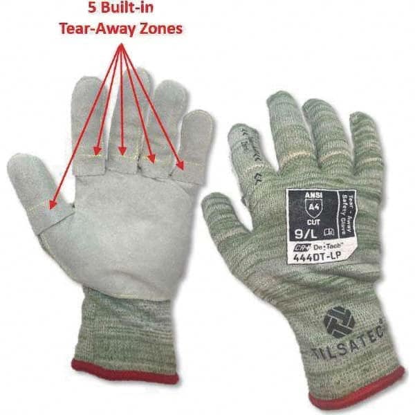 Tilsatec - Size L (9), ANSI Cut Lvl A4, Puncture Lvl 4, Abrasion Lvl 4, Cut & Puncture Resistant Gloves - Makers Industrial Supply