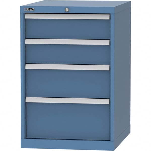 Modular Steel Storage Cabinet: 28-1/2″ Deep, 33-1/2″ High 440 lb Capacity, 4 Drawer