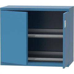 LISTA - 84 Compartment Bright Blue Steel Modular Storage Cabinet - Makers Industrial Supply