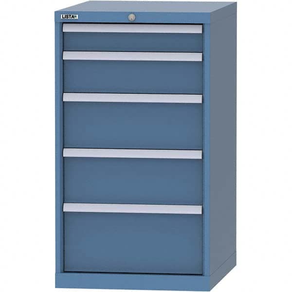 Modular Steel Storage Cabinet: 28-1/2″ Deep, 39-13/32″ High 440 lb Capacity, 5 Drawer